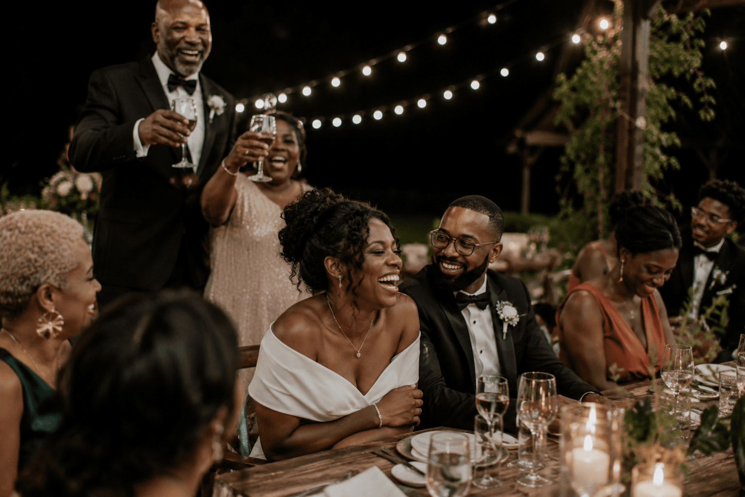 Destination wedding ceremony overlooking the water